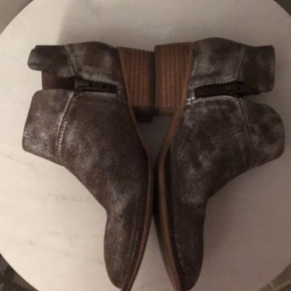 Distressed Metallic Booties - Picture 7 of 8